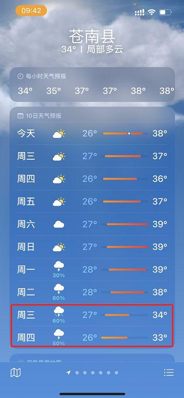 苍南一周天气/苍南天气预报一个星期-第2张图片 苍南一周天气/苍南天气预报一个星期-第2张图片
