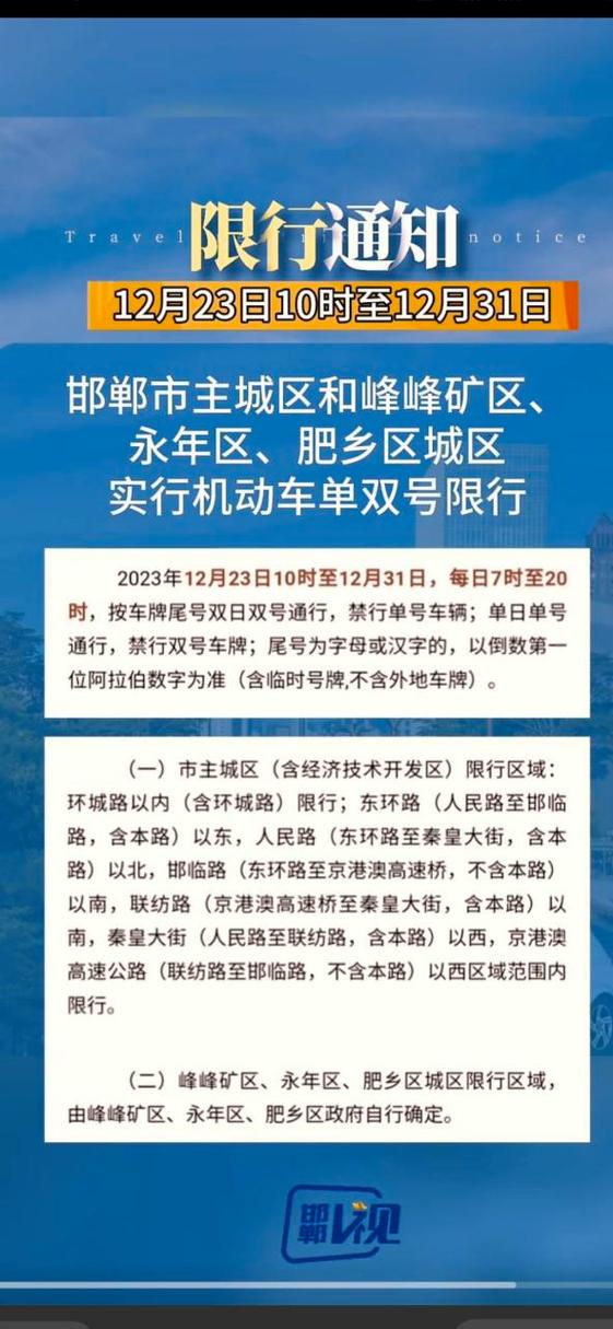 关于“邯郸限行”你不知道的事-第3张图片 关于“邯郸限行”你不知道的事-第3张图片