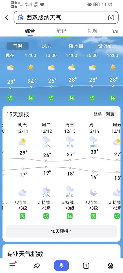 西双版纳的天气-西双版纳的天气预报7天查询-第2张图片 西双版纳的天气-西双版纳的天气预报7天查询-第2张图片