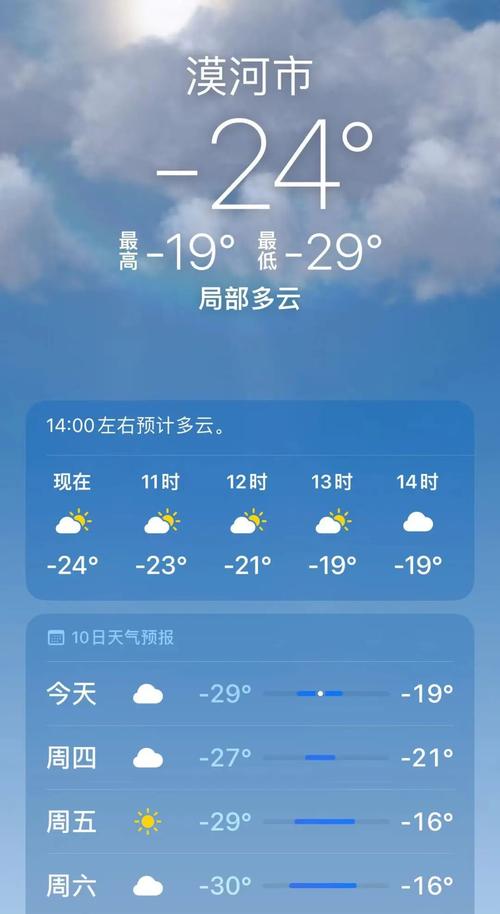 漠河天气预报一周,漠河夭气-第5张图片 漠河天气预报一周,漠河夭气-第5张图片