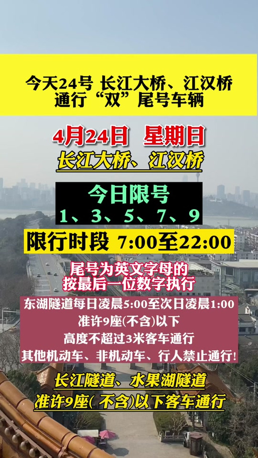 武汉长江大桥限行,武汉长江大桥限行时间几点到几点-第7张图片 武汉长江大桥限行,武汉长江大桥限行时间几点到几点-第7张图片