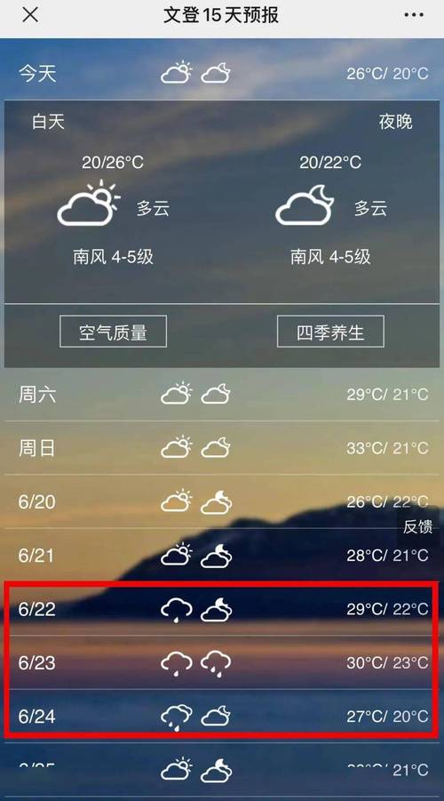 威海天气预报查询一周-威海天气预报查询一周15天